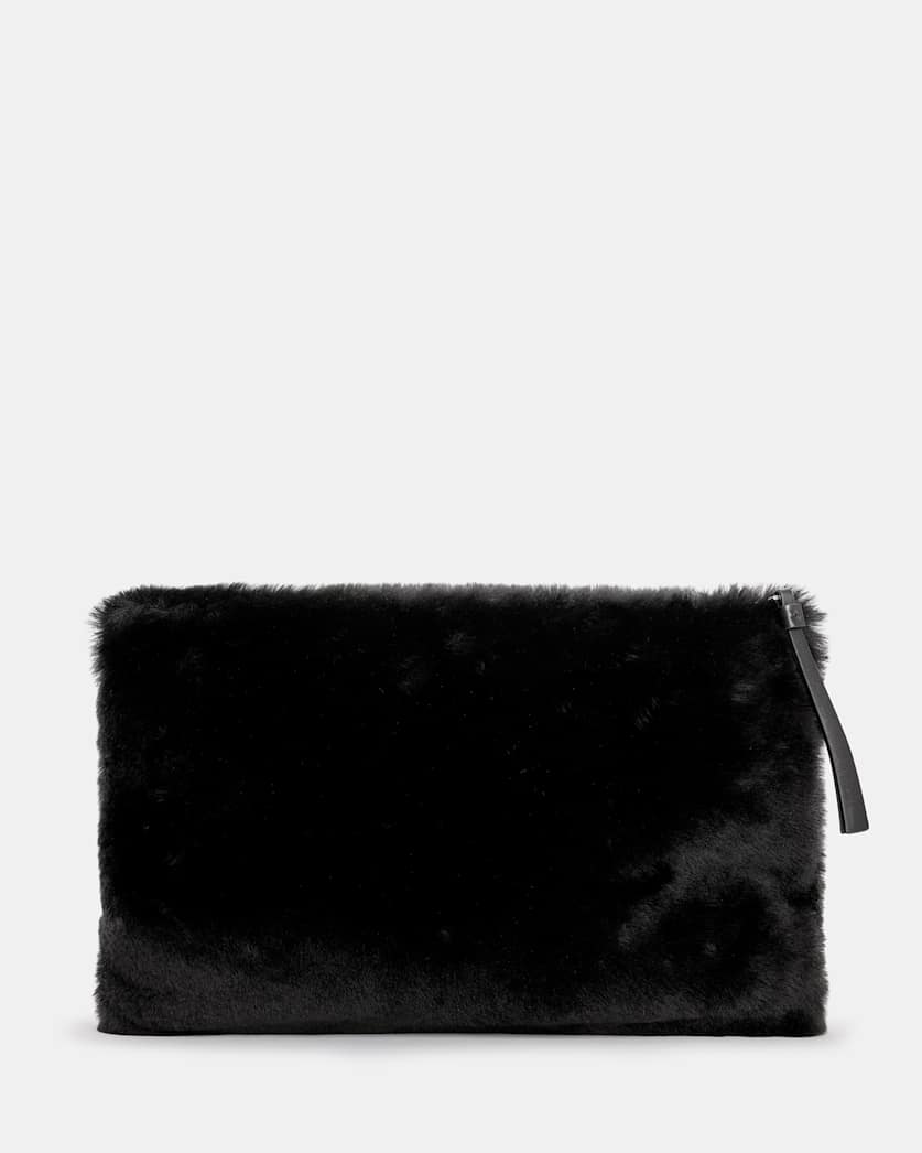 Bettina Shearling Clutch Bag