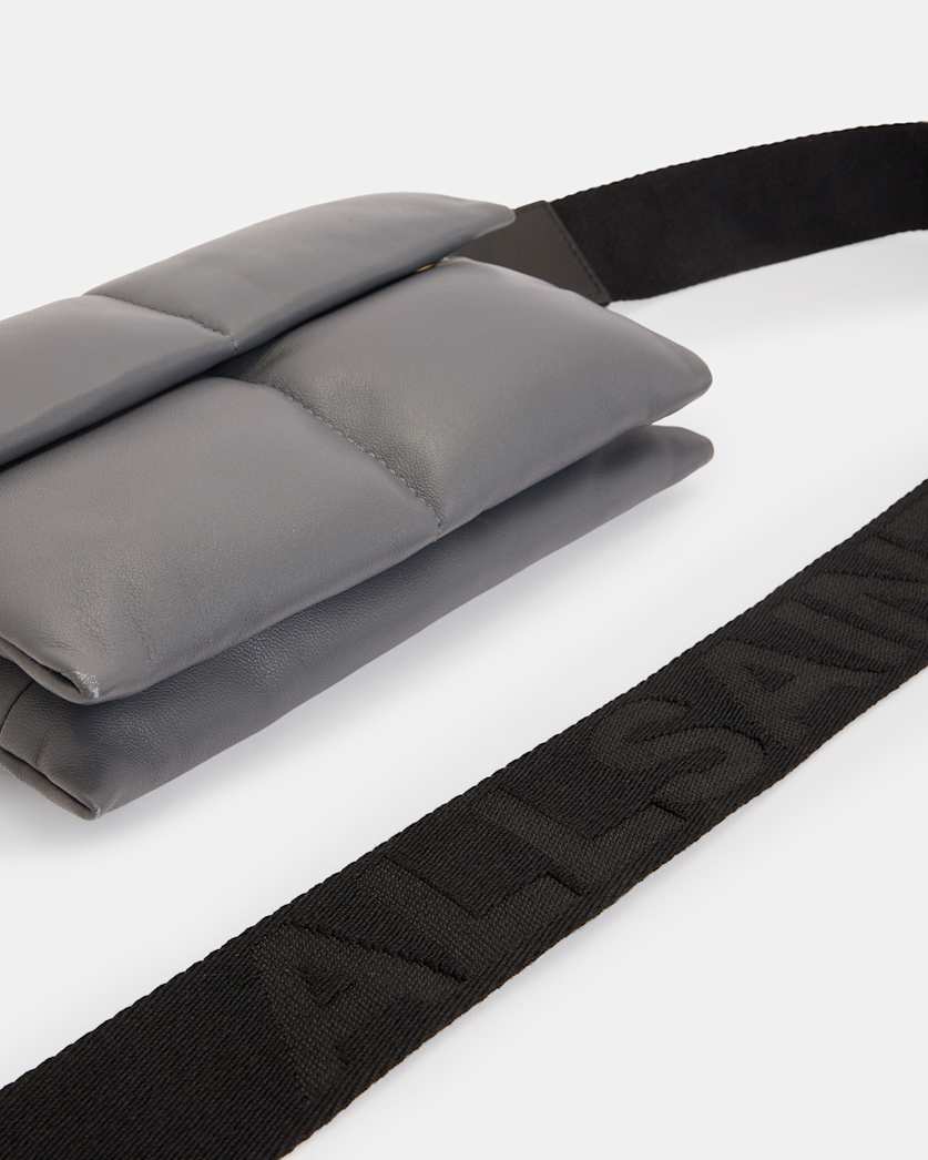 Ezra Leather Quilted Crossbody Bag