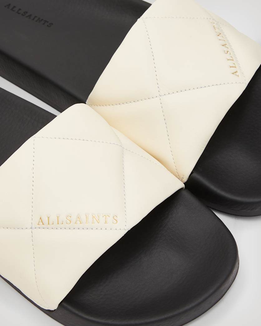 Bell Quilted Leather Sliders