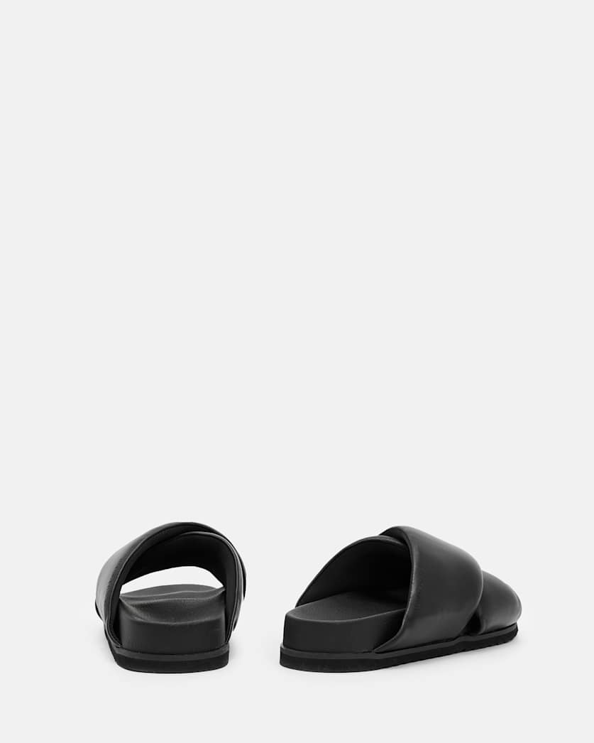 Saki Leather Crossover Sandals