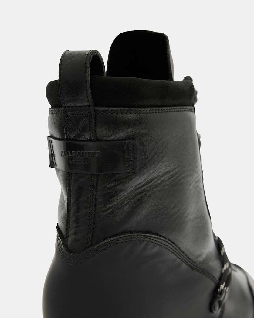 Ker Lace Up Ski Hook Leather Boots