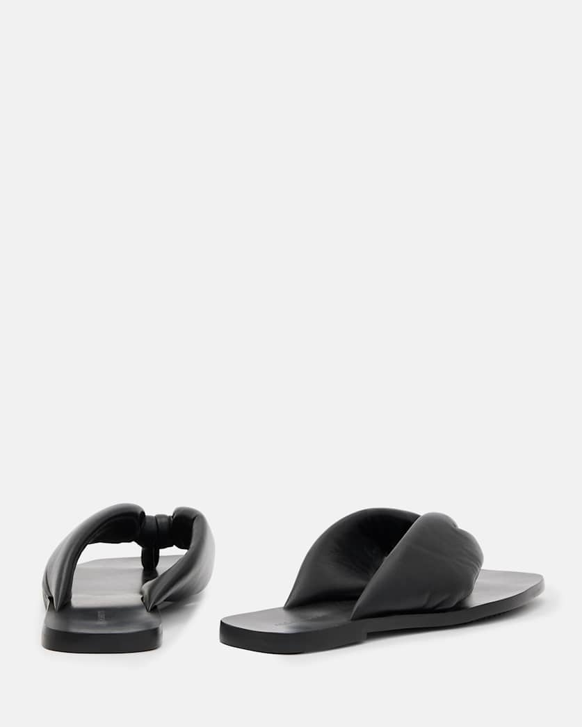 Loop Knotted Leather Sandals