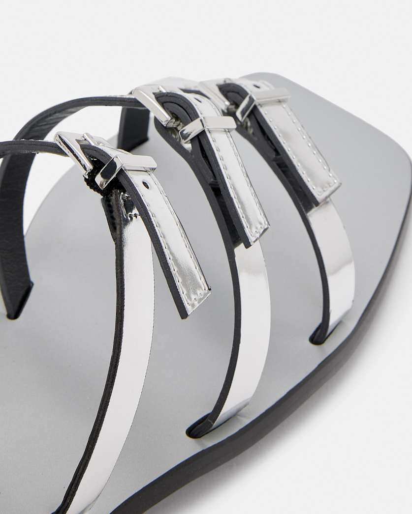 Lore Metallic Leather Gladiator Sandals