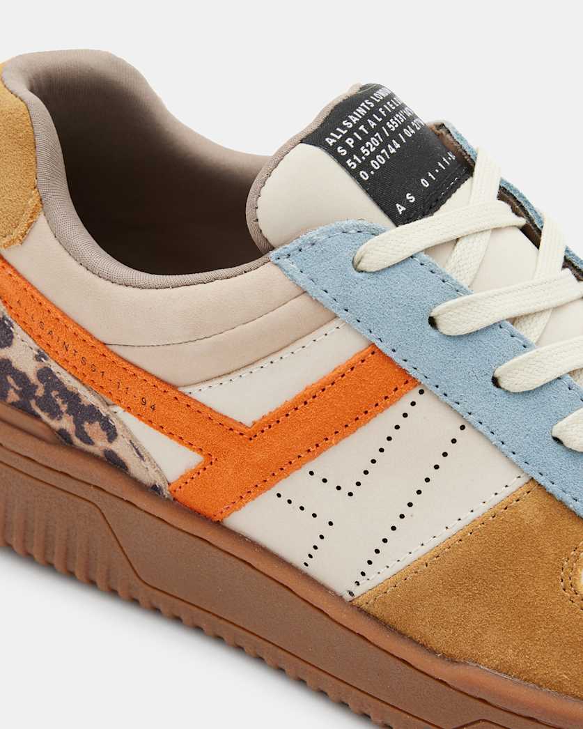 Vix Low Top Round Toe Leather Trainers