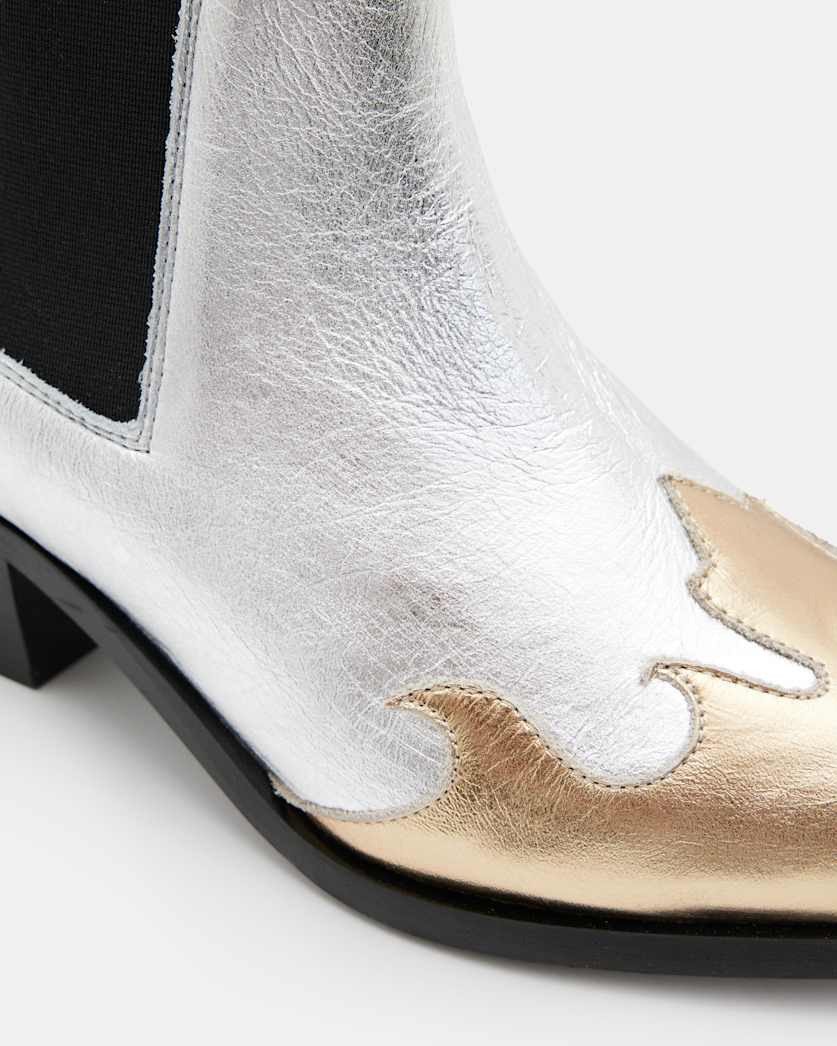 Dellaware Pointed Leather Western Boots