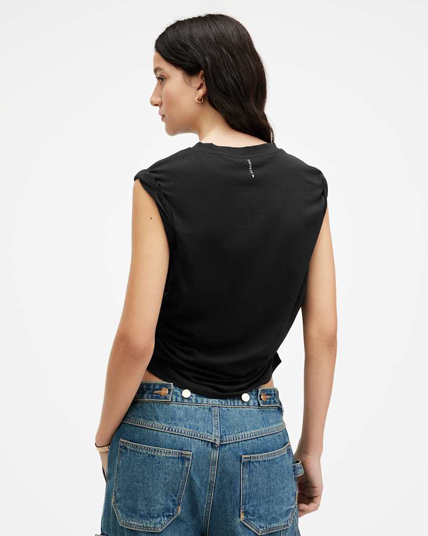 West Rolled Sleeve Slim Fit Tank Top