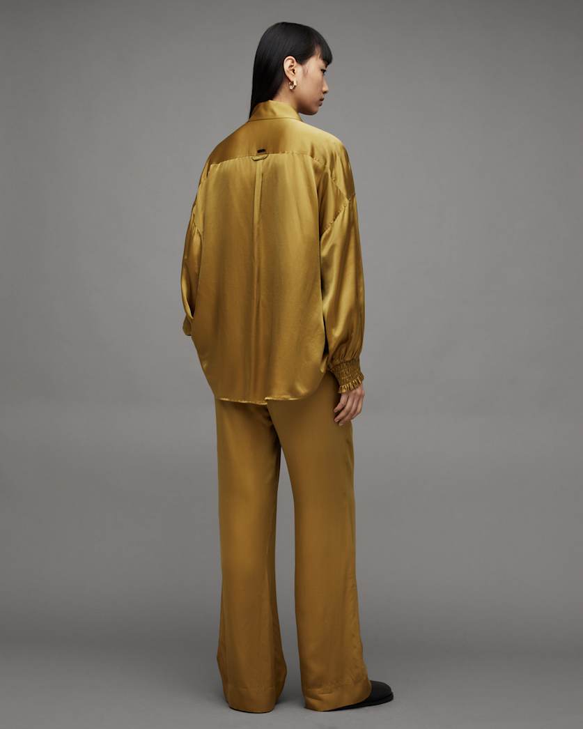 Charli Silk Blend Wide Leg Fit Trousers