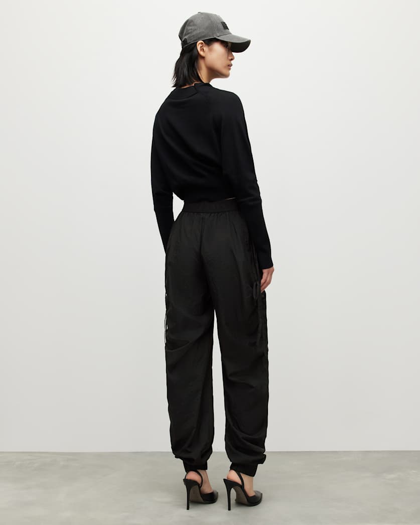 Aura Logo Waistband Oversized Trousers