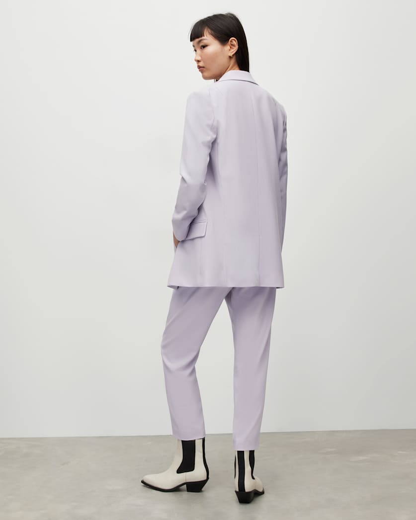 Aleida Mid-Rise Tapered Leg Tri Trousers