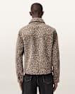 Dellcot Leopard Print Suede Jacket