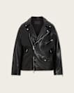 Bradford Oversized Leather Biker Jacket