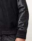 Endleton Contrast Leather Bomber Jacket