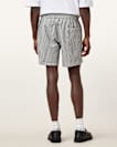 Warden Striped Seersucker Swim Shorts