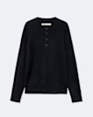 Merino wool Henley jumper