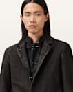 Survey Double Layered Leather Blazer