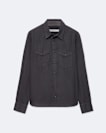Regular-fit yoked tencel shirt