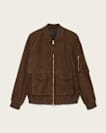 Rokko Relaxed Suede Bomber Jacket