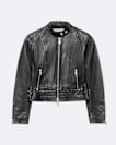 Comet Cropped Leather Jacket