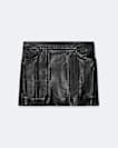 Endry leather mini skirt