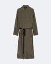 Yurra cupro tied shirt dress