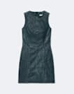 Vee Leather Dress