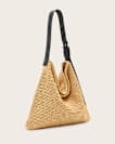 Asha Woven Straw Hobo Shoulder Bag