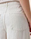 Aki Crossover Wide Leg Denim Jeans