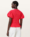 Dael Smocked Slim Top