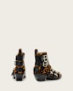 Jane Buckle Pointed Leather Boots
