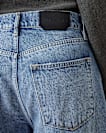 Aki Crossover Wide Leg Denim Jeans