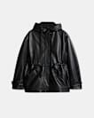 Kelsea Relaxed Fit Leather Jacket