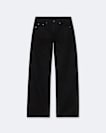 Jet Black Nico Low-Rise Wide-Leg Jeans