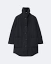 Oversized lined puffer jacket