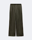 Lycia Elasticated Crepe Wide-Leg Trousers