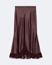 Silk-viscose skirt