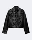 Rummy Cropped Leather Jacket