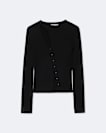 Cruz asymmetric button-front cardigan