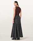 Alma High Rise Denim Skirt
