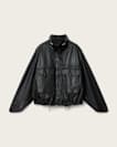 Clay Cropped Leather Jacket