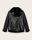 Sola Shearling Biker Jacket