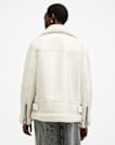 Sola Oversized Shearling Biker Jacket