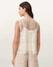 Clara Lace Trim Sleeveless Top