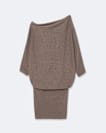 Ellie Asymmetric Knitted Cotton Mini Dress