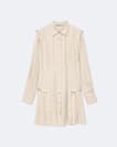 Artemis Silk-Blend Mini Shirt Dress