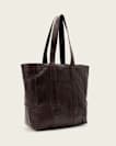 Ares Grain Leather Open Tote Bag