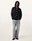 Warrenton Leather Sleeve Bomber Jacket