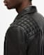 Conroy Textured Leather Biker Jacket