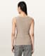 Katarina Boat Neck Slim Fit Tank Top