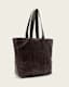 Ares Grain Leather Open Tote Bag