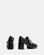 Zia Studded Leather Heeled Loafers